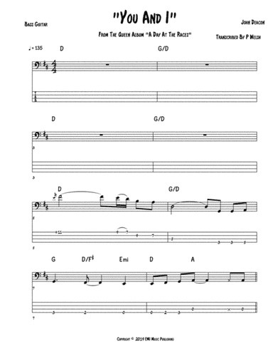You And I (arr. Accubass)