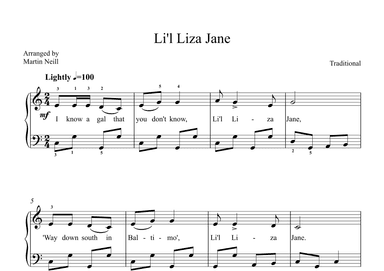 Li'l Liza Jane (arr. Martin Neill)
