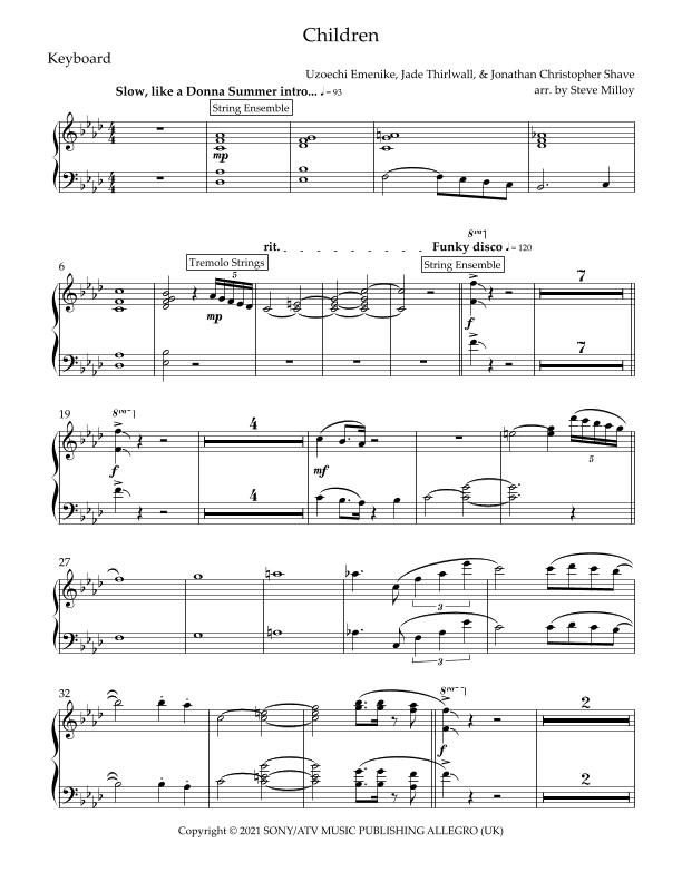 Children (arr. Steve Milloy)