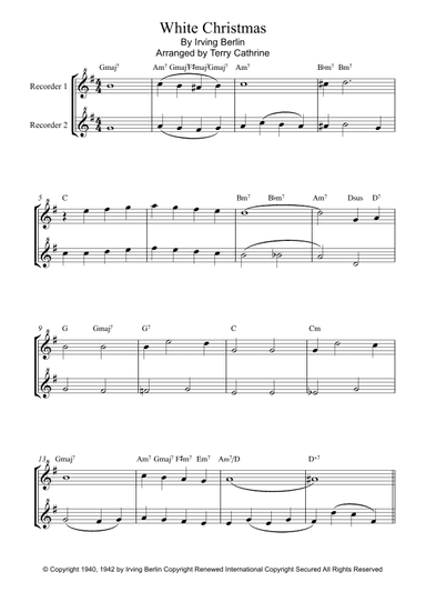 White Christmas (arr. Terry Cathrine)