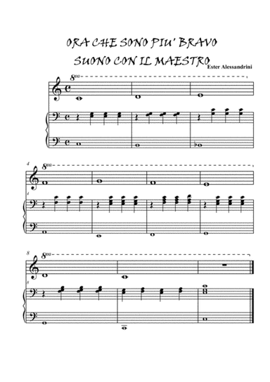 Ora che sono più bravo. Piano 3 hands