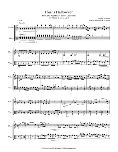 This Is Halloween (arr. Hannah K Watson)