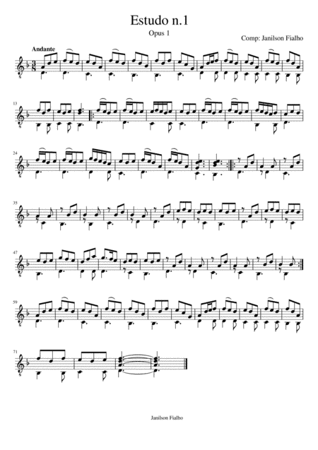 Estudo n.1 Opus 1