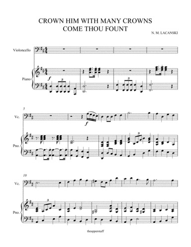 Crown Him With Many Crowns and Come Thou Fount (arr. Nick Lacanski)
