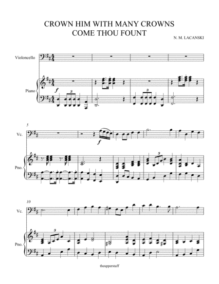 Crown Him With Many Crowns and Come Thou Fount (arr. Nick Lacanski)
