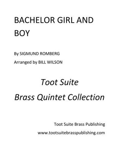 Bachelor Girl and Boy (arr. Bill Wilson)