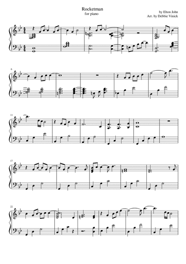 Rocketman (arr. Debbie Vinick)