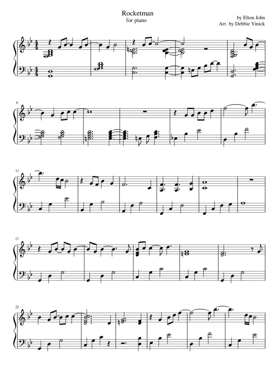 Rocketman (arr. Debbie Vinick)