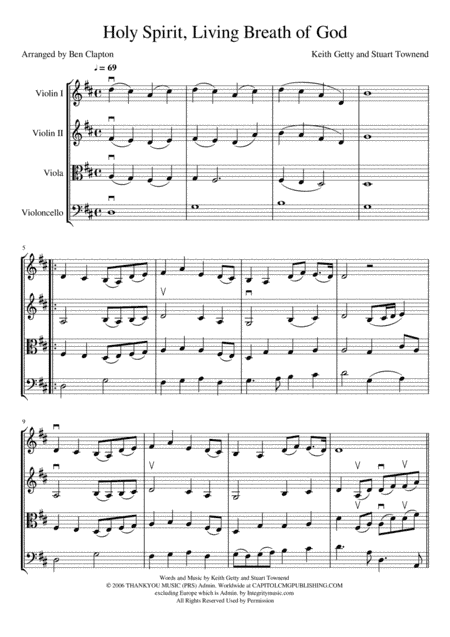 Holy Spirit, Living Breath Of God (arr. Ben Clapton)