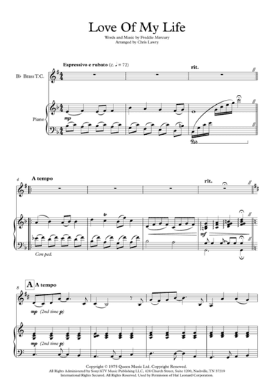 Love Of My Life (arr. Chris Lawry)