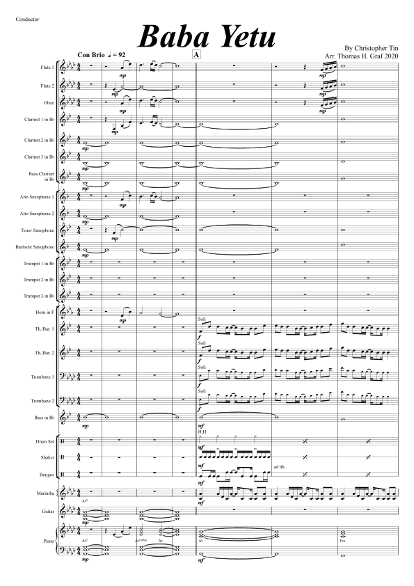 Baba Yetu (arr. Thomas Graf)
