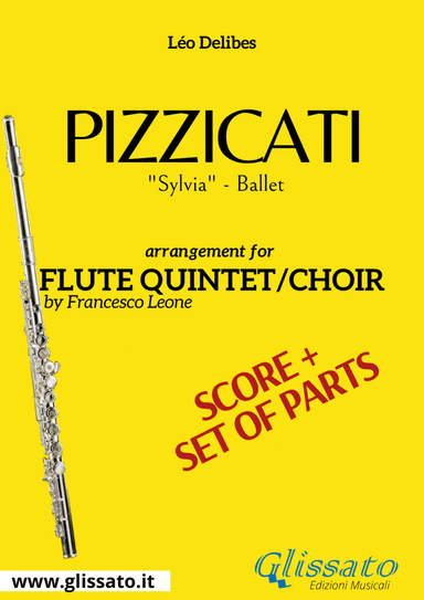 Pizzicati - Flute quintet/choir score & parts (arr. Francesco Leone)