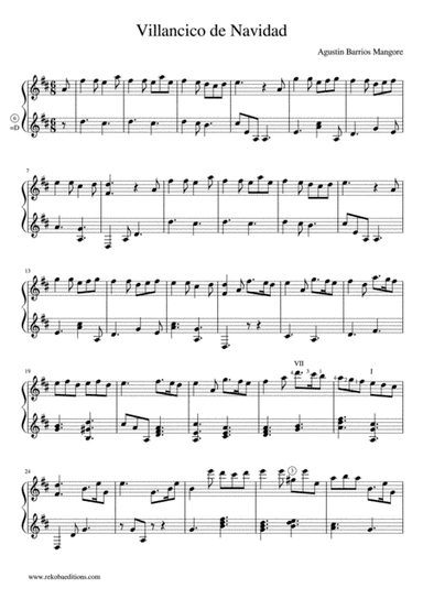 Villancico de Navidad (Agustin Barrios Mangore) (arr. Blue Yates)