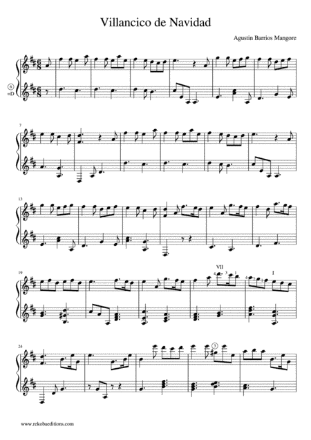 Villancico de Navidad (Agustin Barrios Mangore) (arr. Blue Yates)