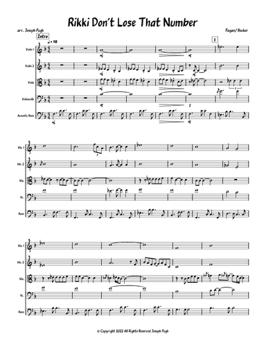 Rikki Don't Lose That Number (arr. Joseph Pugh)