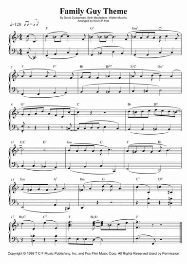 Theme From Family Guy (arr. Kevin P. Holt)