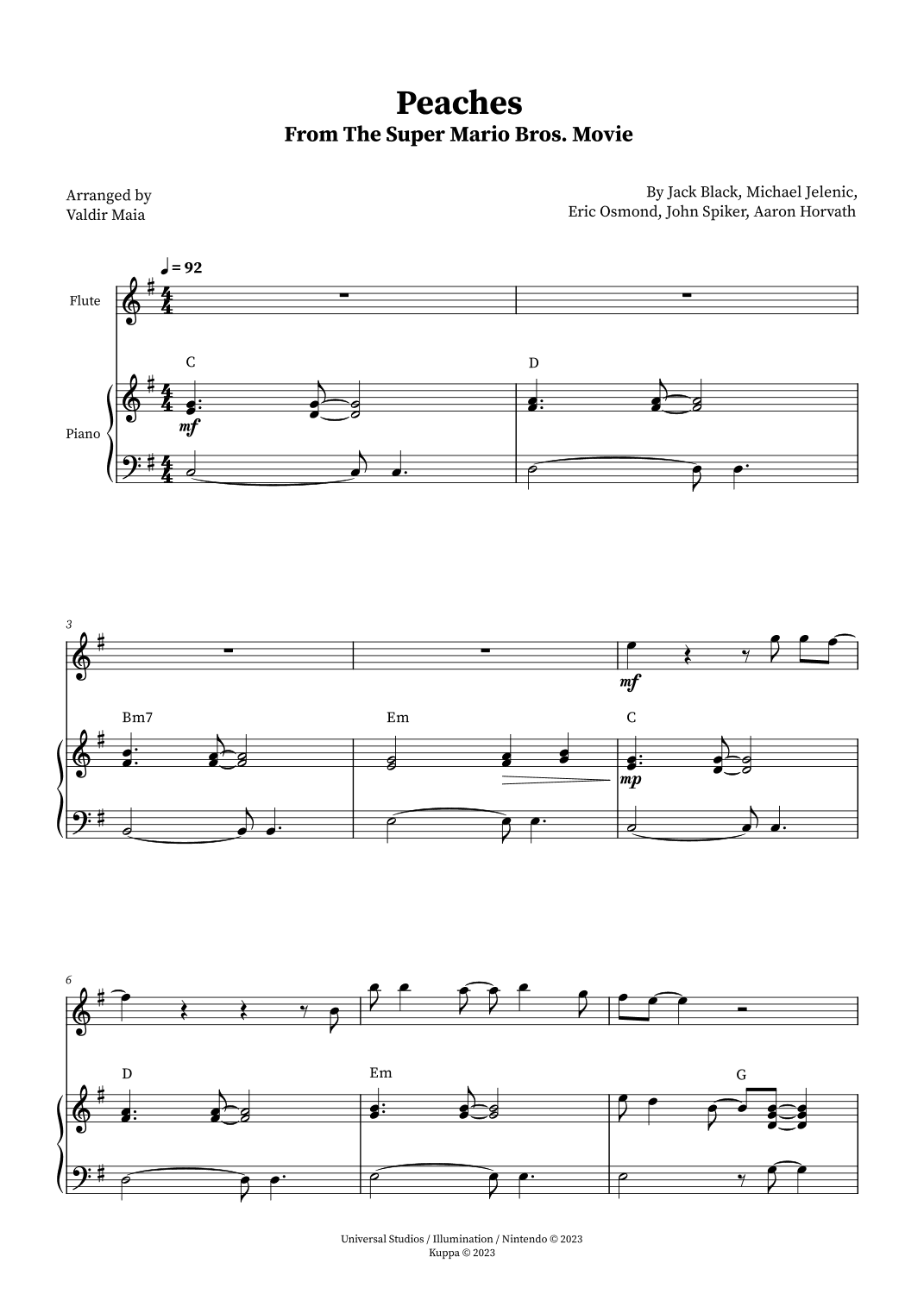 Peaches (arr. Valdir Maia)