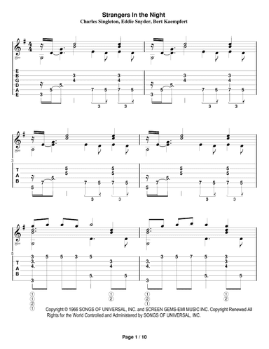 Strangers In The Night (arr. Steven King)