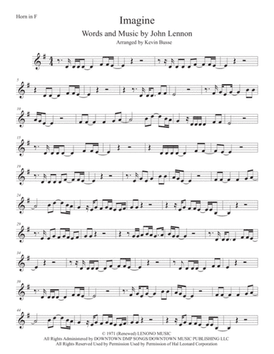 Imagine (arr. Kevin Busse)