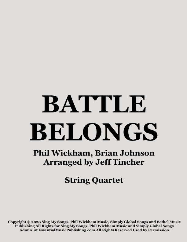 Battle Belongs (arr. Jeff Tincher)