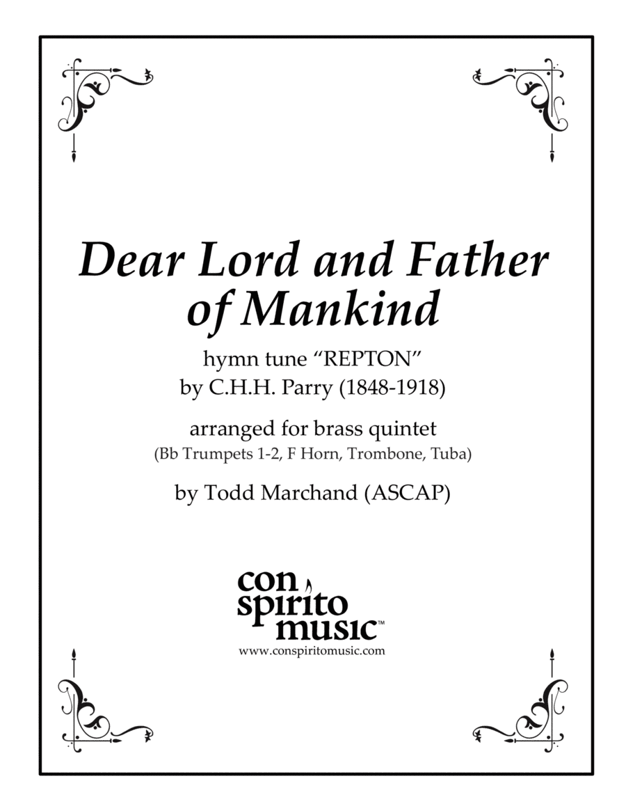 Dear Lord and Father of Mankind (REPTON) - brass quintet (arr. Todd Marchand (ASCAP))