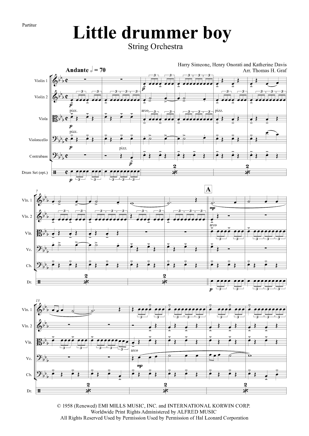 The Little Drummer Boy (arr. Thomas Graf)