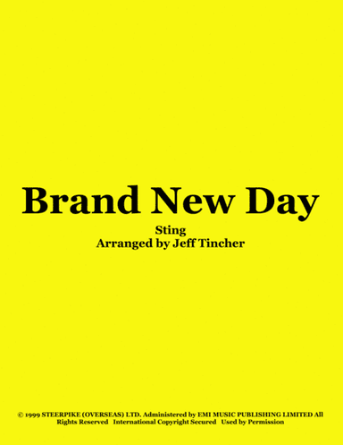Brand New Day (arr. Jeff Tincher)