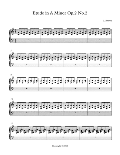 Etude in A Minor Op.2 No.2