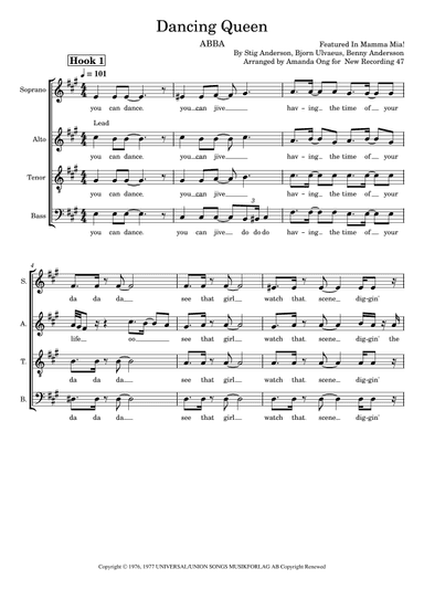 Dancing Queen (arr. Amanda Ong)