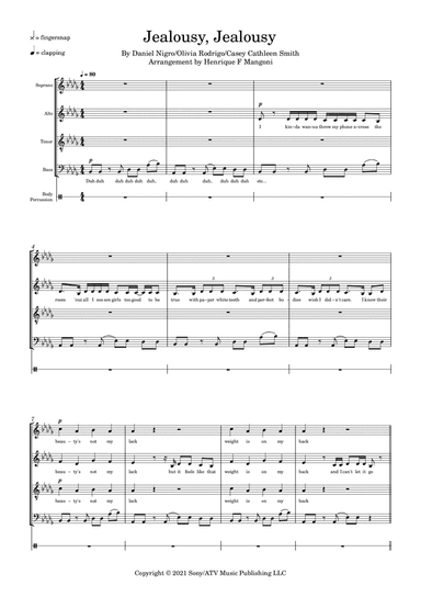 Jealousy, Jealousy (arr. Henrique F Mangoni)