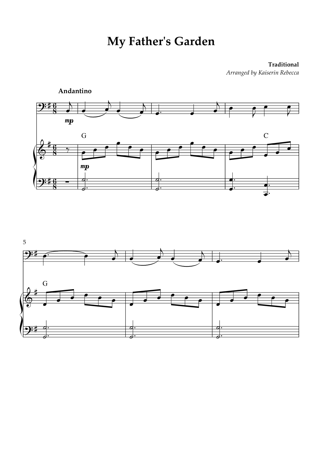 My Father's Garden (arr. Kaiserin Rebecca)