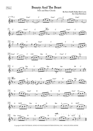 Beauty And The Beast (arr. ACT Bortolucci)