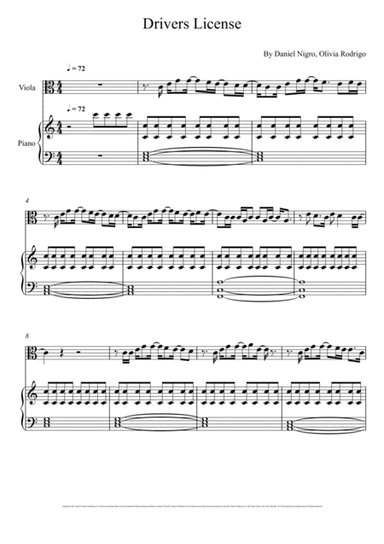 Drivers License (arr. André Laitano)