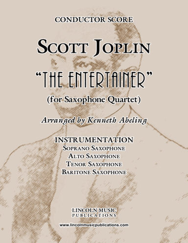 Joplin - "The Entertainer" (for Saxophone Quartet SATB) (arr. Kenneth Abeling)