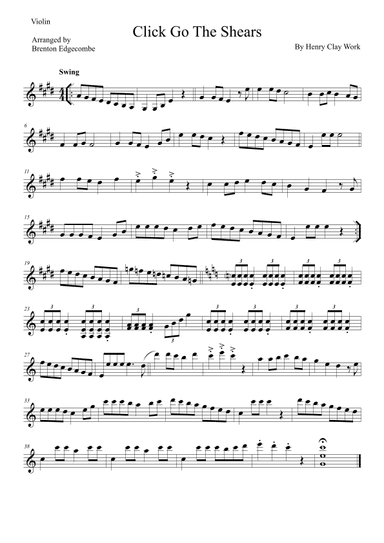 Click Go The Shears (arr. Adelaide String Duo)