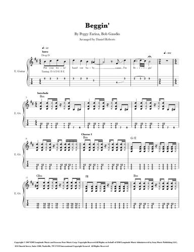 Beggin' (arr. Daniel Roberts)