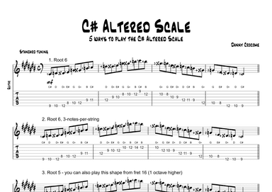 C# Altered Scale (5 Ways to Play)