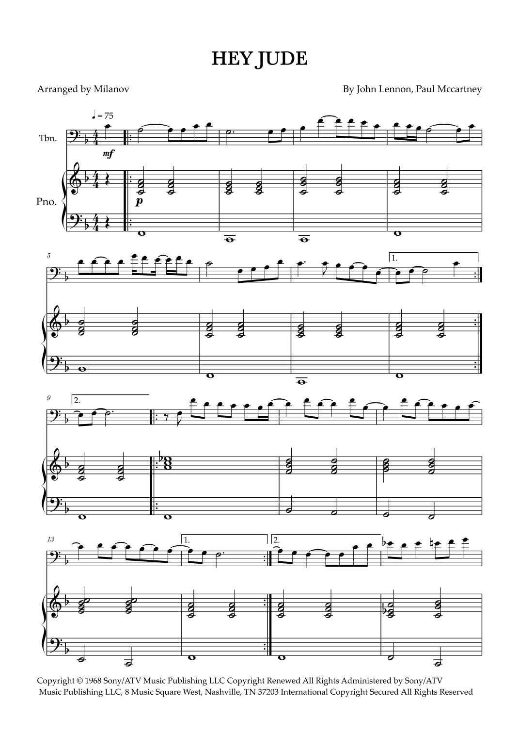 Hey Jude (arr. Milanov)