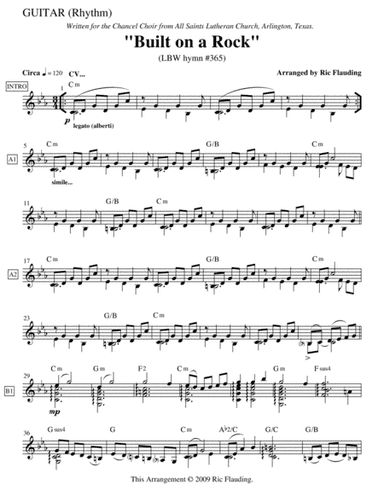 Built on a Rock (Guitar & Cello) (arr. Ric Flauding)