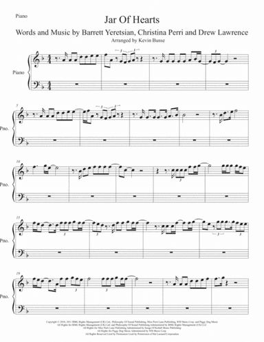 Jar Of Hearts (arr. Kevin Busse)