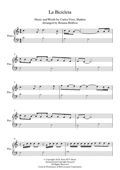 La Bicicleta (arr. Roxana Belibou)