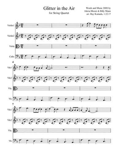 Glitter In The Air (arr. Ray Kamada)
