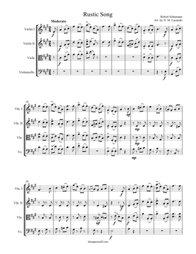 Rustic Song (arr. Nick Lacanski)