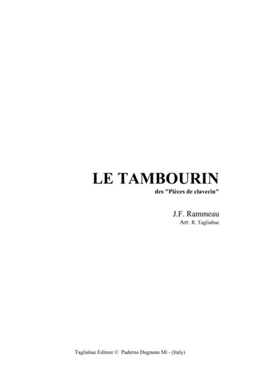 LE TAMBOURIN des "Pièces de clavecin" (arr. R. Tagliabue)