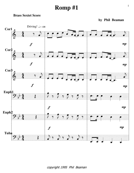 Romp #1-Brass Sextet 2