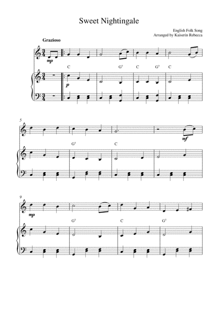 Sweet Nightingale (arr. Kaiserin Rebecca)