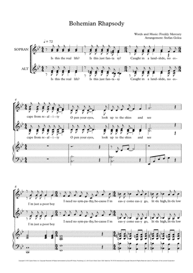 Bohemian Rhapsody (arr. Stefan Golea)