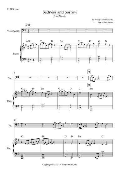 Sadness And Sorrow (arr. Fabio Britto)
