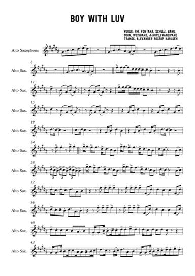 Boy With Luv (arr. Alexander Bosrup Karlsen)
