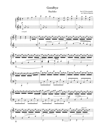 Hachiko: A Dog's Tale (arr. Piano Palt)